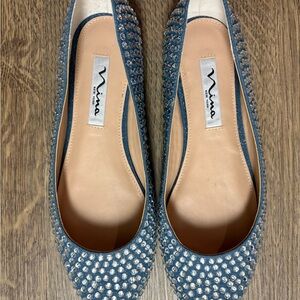 Nina Sparkling Blue Women's Flats